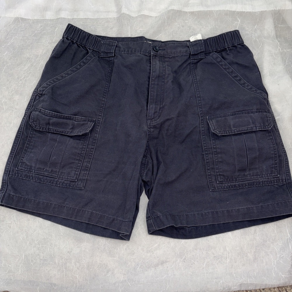 Savane Shorts Mens 38 Blue Nights Cargo‎ Safari Utility Stretch Waist Flat Front